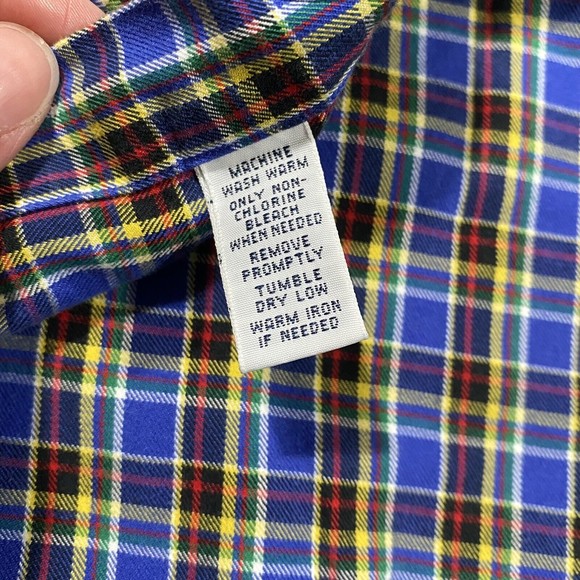 Ralph Lauren Classic Fit Men's Plaid Long Sleeve Button Down Shirt Men's Sz XL - Picture 4 of 7